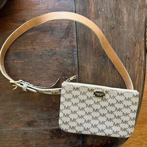 Michael Kors Brown and Tan Logo Crossbody Bag *Price is firm.*